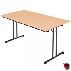 Klapptisch Buche 1400 x 800 mm - Gestell schwarz - Lieferzeit ca. 3-4 Wochen ! 